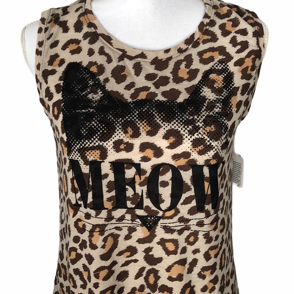 NWT No Boundaries sleeveless cat top size L